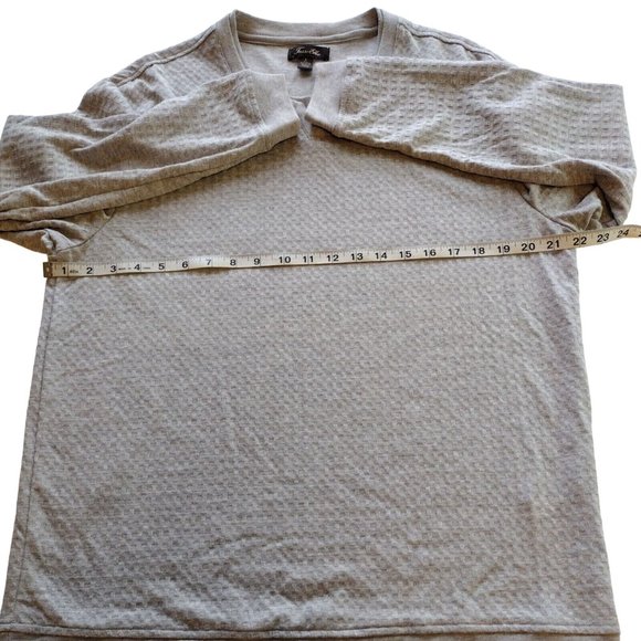 Tasso Elba Mens Large Gray Waffle Texture Shirt - Picture 3 of 6